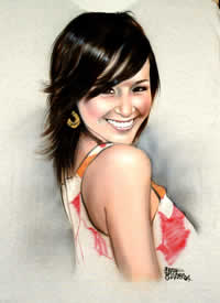 Airbrush portrait on t-shirt 