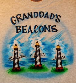 Granddad's Beacons airbrush t-shirt