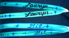 Airbrush lanyards with names