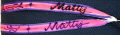 Airbrush lanyards with names