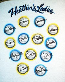 Softball coach airbrush t-shirt