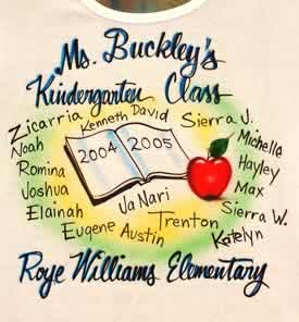 airbrush t-shirt for kindergarten teacher