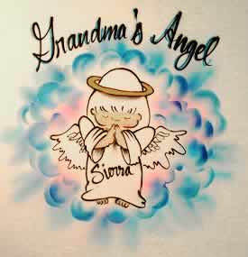 airbrush angel shirt