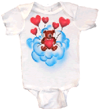 Bear onesie Valentine
