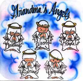 Grandma's Angels airbrush t-shirt