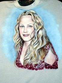 airbrush portrait t-shirt