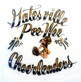 Cheerleaders airbrush t-shirt