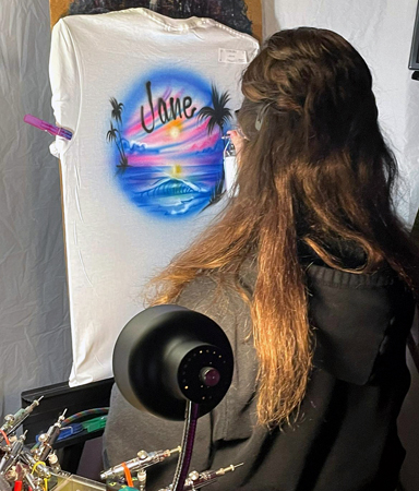 Diane Burrier airbrush artist Nov 4 2023