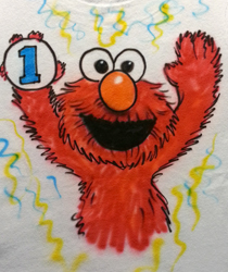 elmo birthday shirt one year old