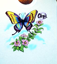 butterfly airbrush t-shirt
