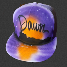 custom airbrush hat