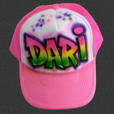 custom airbrush hat