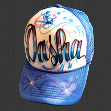 custom airbrush hat