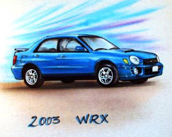 2003 WRXSL airbrush t-shirt