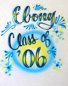 Class of 06 airbrush t-shirt