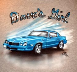 Airbrush car on t-sirt by BurrartDesign