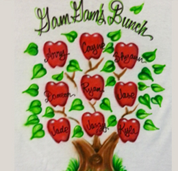 grandmas hearts airbrush shirt