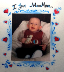 Photo transfer shirt with airbrush Mothers Day