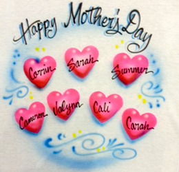 Mother's Day airbrush shirt