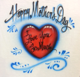 Mom's sweethearts airbrush shirt