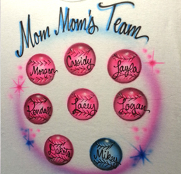 Mom's sweethearts airbrush shirt