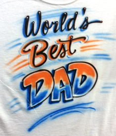 Airbrush Father's Day T-shirt