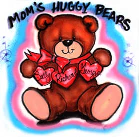 Teddy bear airbrush t-shirt