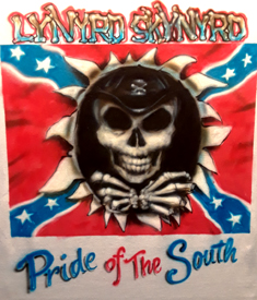 airbrush on denim jacket Lynyrd Skynyrd