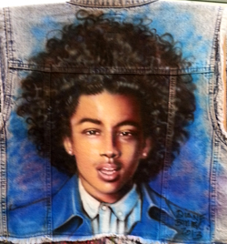 airbrush jacket portrait