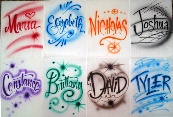 Basic Airbrush Lettering Styles