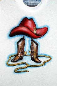 airbrush kid cowboy