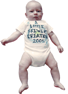 Infant wearing airbrush onesie