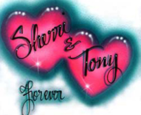 pink hearts airbrush