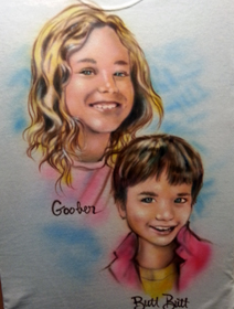 airbrush portrait by Diane Burrier