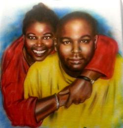 airbrush group portrait