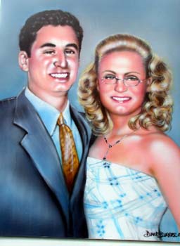 airbrush group portrait