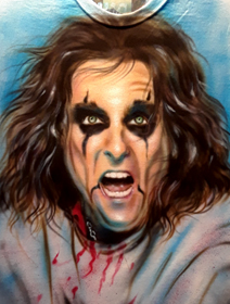 airbrush portrait by Diane Burrier