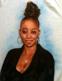 airbrush portrait by Diane Burrier