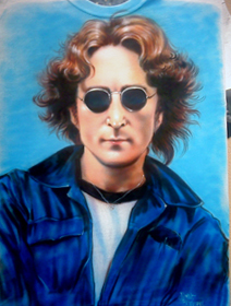 airbrush portrait by Diane Burrier