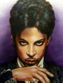 airbrush portrait by Diane Burrier