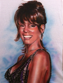 airbrush portrait by Diane Burrier