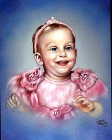 Baby canvas portrait