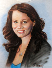 portrait woman blazer