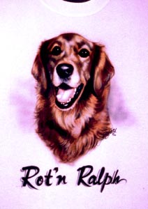 Dog airbrush t-shirt