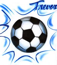 Soccer airbrush t-shirt