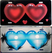 Valentine license plate