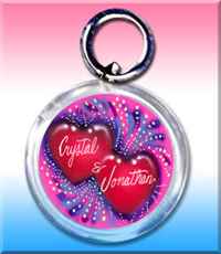 Hearts keyring