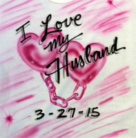Valentines Day Airbrush T-shirts