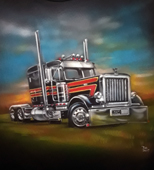 airbrush truck t-shirt